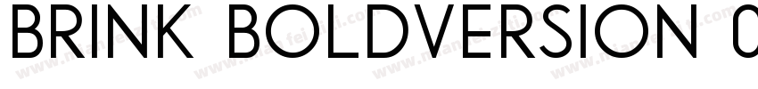 Brink BoldVersion 00字体转换